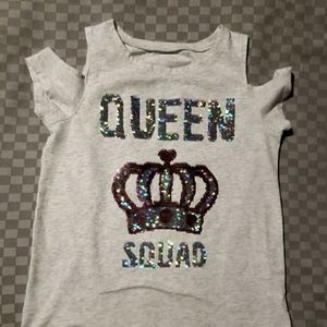 Girls tshirt size M 7/8, cold shoulder, Children's Place. Excellent condition.